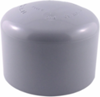Scepter 3 Inch PVC End Cap SW - UL Listed, Durable & Chemical Resistant