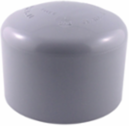 Scepter 3 Inch PVC End Cap SW - UL Listed, Durable & Chemical Resistant