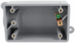 F-Series 3/4 Inch PVC Single Gang Box with Molded Mounting Feet