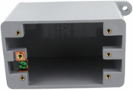 FD Deep Single Gang PVC Electrical Box, 6 Inch Length, Weatherproof, UL Certified