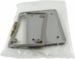 PVC Single Gang Cover Plate Blank with Gasket Grey, UL 514C, Suitable for Indoor Use