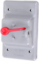 Scepter F-Series Single Gang Weatherproof Toggle Switch Cover, PVC, 0.098 kg