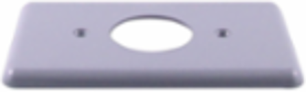 PVC Single Gang Cover Plate, 1 Gang, Grey, Durable for Indoor Use