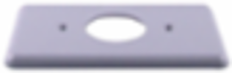 PVC Single Gang Cover Plate, 1 Gang, Grey, Durable for Indoor Use