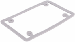 F-Series Single Gang Cover Plate Gasket PVC, Indoor Use, Black