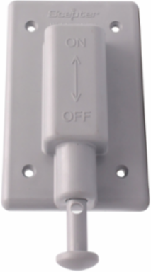 Scepter F-Series Single Gang Weatherproof Cover, 1 Outlet, PVC, UL 514C Certified