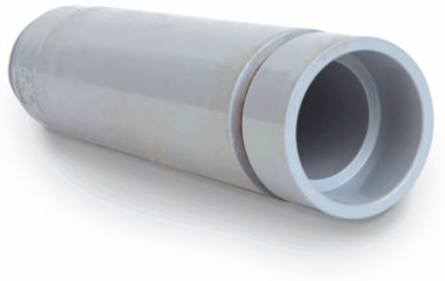 3 Inch PVC O-Ring Expansion Joint SOCxMPT Schedule 40, Corrosion Proof, Grey