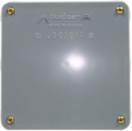 Scepter 6 x 6 x 4 Inch PVC Junction Box with Gasket, NEMA 1-4X, UL Rated