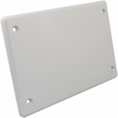 Triple Gang Cover Plate Blank PVC 3 Gangs, Grey, UL 514C Certified