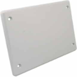 Triple Gang Cover Plate Blank PVC 3 Gangs, Grey, UL 514C Certified