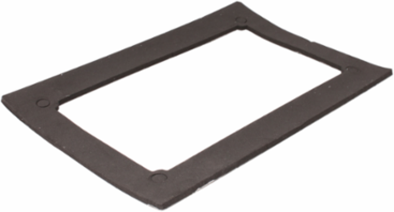 PVC Triple Gang Cover Plate for 'F' Box - Black, Durable for Indoor Use