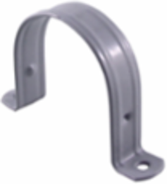 6 Inch PVC Coated Galvanized Metal Pipe Strap with 2 Holes