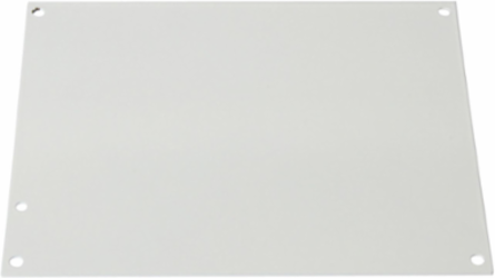 Scepter 8 Inch x 8 Inch Back Panel, 14 Gauge Carbon Steel, White Epoxy Finish