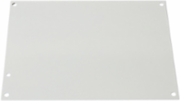 Scepter 8 Inch x 8 Inch Back Panel, 14 Gauge Carbon Steel, White Epoxy Finish