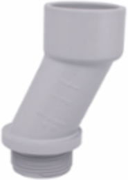 PVC Meter Offset Scepter, 1-1/4 Inch Diameter, 4.25 Inch Height, Durable Rigid PVC