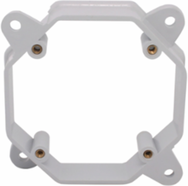 PVC Octagonal Box Extension Ring 1 Inch, Grey, Durable, Increases Wiring Space