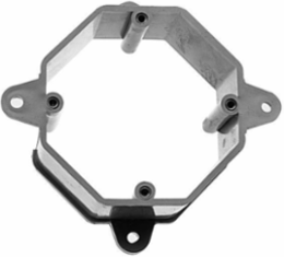 PVC Octagonal Box Extension Ring 2 Inch, Grey, Corrosion Resistant