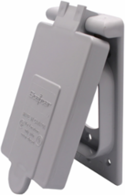Weatherproof Single Gang Cover 30 AMP PVC with Watertight Seal