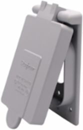 Scepter 15 Amp PVC Weatherproof Single Gang Cover, Corrosion Resistant, UL 514C Certified