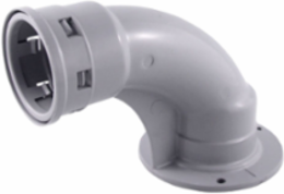 Kwikon 1 Inch PVC Stub Down Fitting, 2-1/2 Inch Bend Radius
