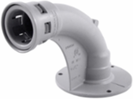 Kwikon 1/2 Inch PVC Stub Down Fitting with 2-1/2 Inch Bend Radius