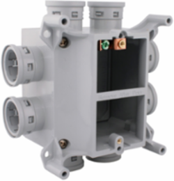 Kwikon PVC Slab Box 1 Gang 0.328 kg Grey