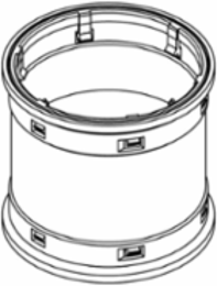 Kwikon PVC Coupling 2-1/2 Inch with Quick-Snap Design and Concrete-Tight Seal