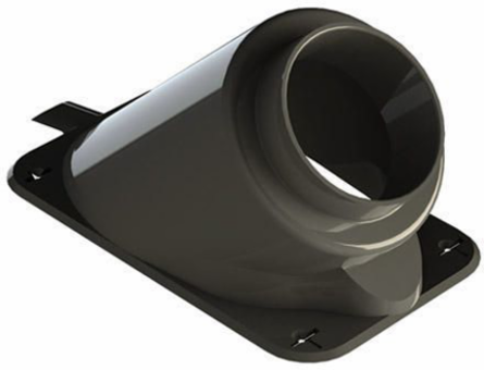 Kwikon 2-1/2 Inch x 45 Degree PE Angled Form Stubby Nail, Black