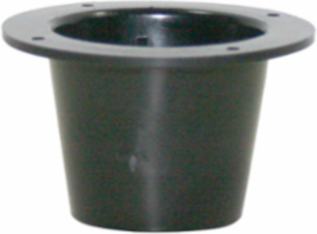 Kwikon 1/2 Inch PE ENT Stubby Nail/Screw Conduit Form, Black
