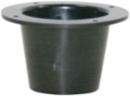 Kwikon 1/2 Inch PE ENT Stubby Nail/Screw Conduit Form, Black