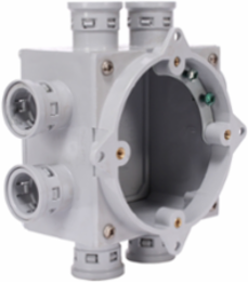 PVC Shallow Slab Box 2-7/8 Inch, 1 Outlet, Supports Up to 35 lbs Ceiling Fan