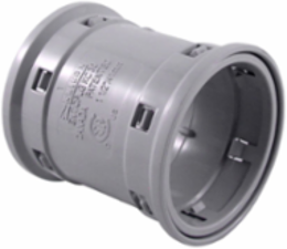 1-1/2 Inch PVC Push Fit Coupling - Grey, UL Listed, Concrete-Tight Connection