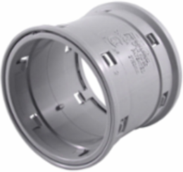 2 Inch PVC Push Fit Coupling, GREY, Concrete-Tight Seal