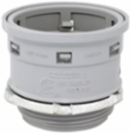 Kwikon 1-1/2 Inch PVC Connector Locknut, Grey - UL 1653 Certified