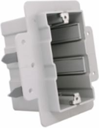 INEXO PVC Single Gang Electrical Box for NMD Cable, 1 Gang, 2-1/4 Inch Insertion Depth