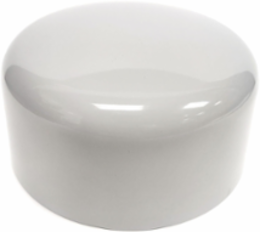 PVC End Cap 3-1/2 Inch SW, UL Listed, Chemical Resistant, 4.6 Inch Length
