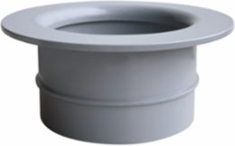 8 Inch PVC Schedule 40 MLD End Bell Grey Socket with Flared Surface
