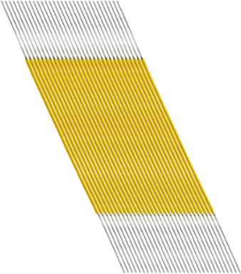 Jonard Tools 30-Y-50-030 Wire 30Awg Yellow Kynar 3" 50 Pcs/Pkg