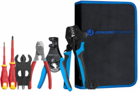 Jonard Tools SPK-100 Solar Panel MC3 & MC4 Crimping Tool Kit w/ Insulated Screwdrivers