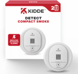 AA" SMOKE DETECTOR 4" DIA BAT ONLY