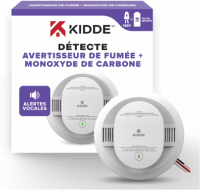 SMOKE & CO COMBO DETECT SERIES AC/DC 120V HARDWIRE WITH 10 YR BBU MODELS SINGLE/VOICE