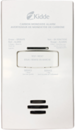 Plug-in Carbon Monoxide Alarm with Battery Backup, 120V AC, 10-Year Warranty