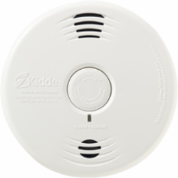 10-Year Battery Photoelectric Smoke Alarm, 13.3 cm Diameter, Hush Feature, 85dB Audio Alarm
