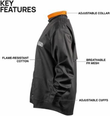 Flame-Resistant Welding Jacket, Large