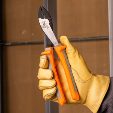 Insulated Crimping and Cutting Tool, 10-22 AWG, Tapered Nose, 9.83 Inch Length