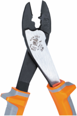 Insulated Crimping and Cutting Tool, 10-22 AWG, Tapered Nose, 9.83 Inch Length