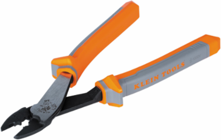 Insulated Crimping and Cutting Tool, 10-22 AWG, Tapered Nose, 9.83 Inch Length