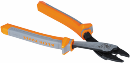 Insulated Crimping and Cutting Tool, 10-22 AWG, Tapered Nose, 9.83 Inch Length