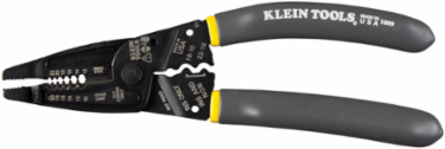 Klein-Kurve Long-Nose Wire Stripper, Cutter, Crimper 10-20 AWG Solid, 12-22 AWG Stranded