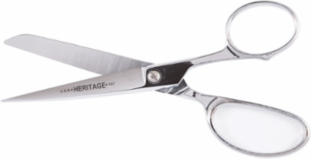 Industrial Quality 7-1/2 Inch Straight Trimmer Scissors, Chrome Plated Carbon Steel